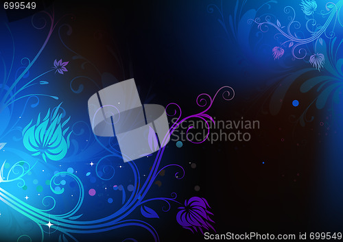 Image of Floral Decorative background