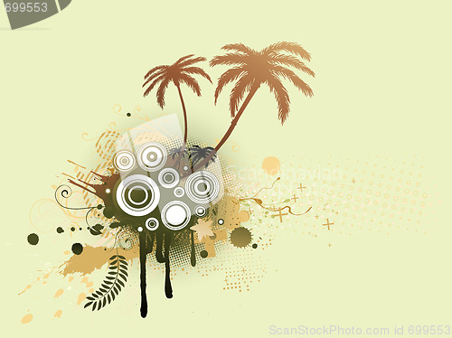 Image of Floral Decorative background