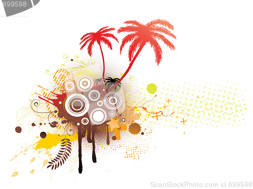 Image of Floral Decorative background