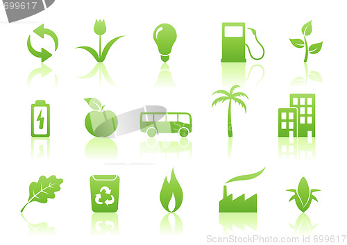 Image of ecology icon set