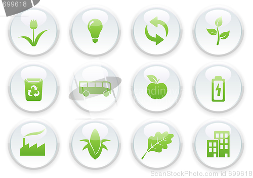 Image of ecology icon set