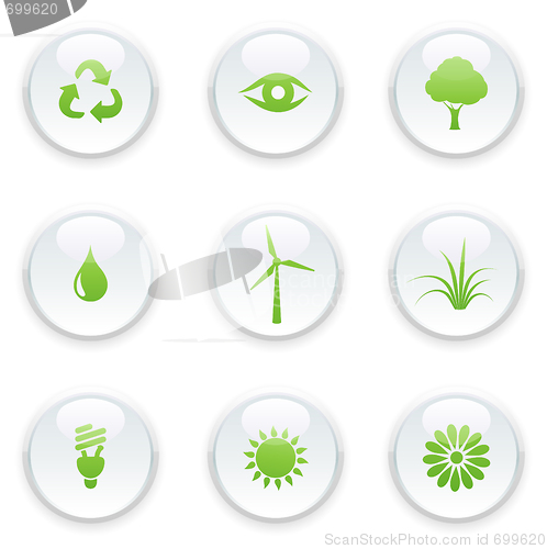 Image of ecology icon set