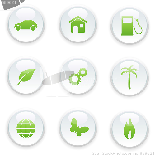 Image of ecology icon set