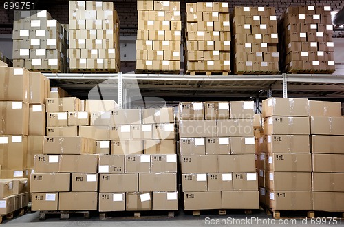 Image of catron boxes in warehouse