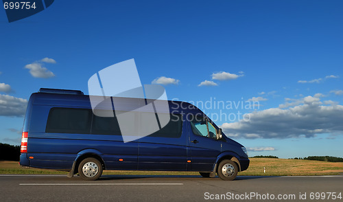 Image of minibus on highway