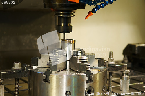 Image of milling the metal blank