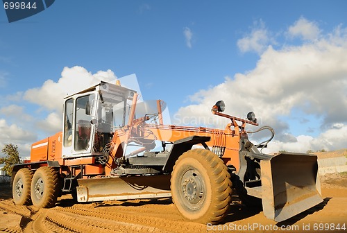 Image of road grader bulldozer