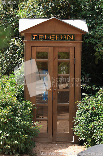 Image of old wooden kiosk