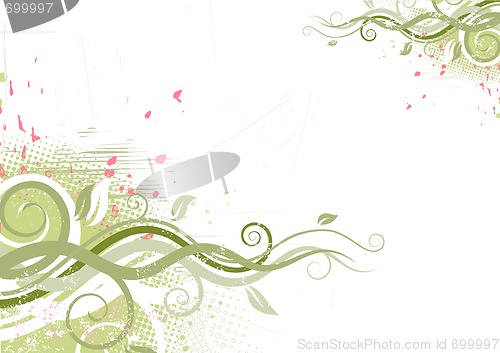 Image of Grunge Floral Background