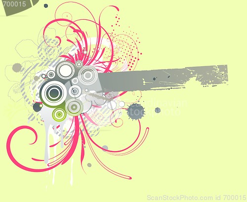 Image of Grunge Floral Background