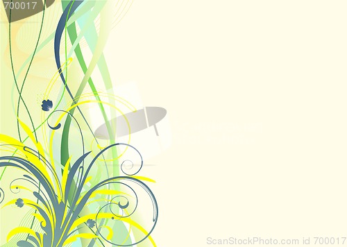 Image of Grunge Floral Background