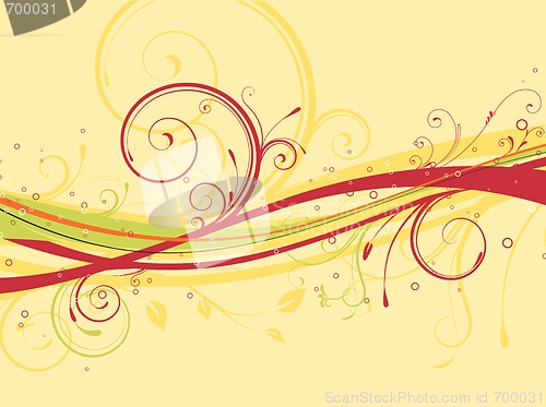 Image of floral abstract background