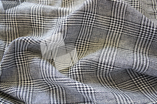 Image of draped houndstooth fabric