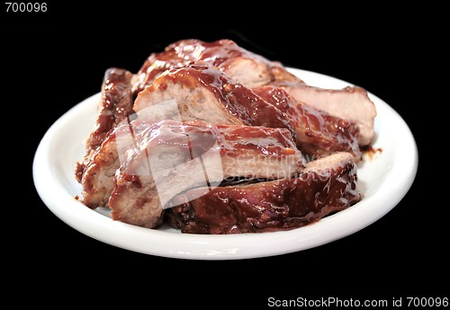 Image of barbecued baby back ribs