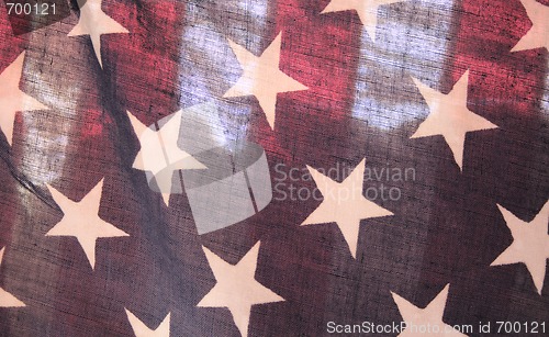 Image of backlit USA flag