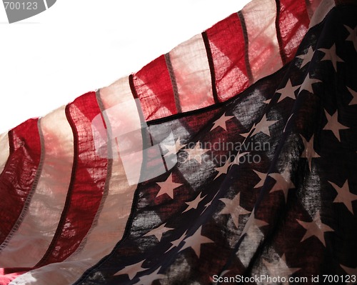 Image of transparent American flag