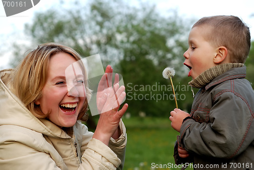 Image of playing family