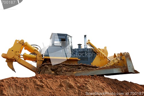 Image of Heavy bulldozer with ripper