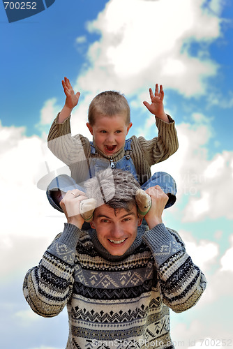 Image of couple of boy and young man