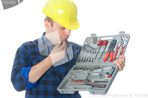 Image of Handyman and toolbox