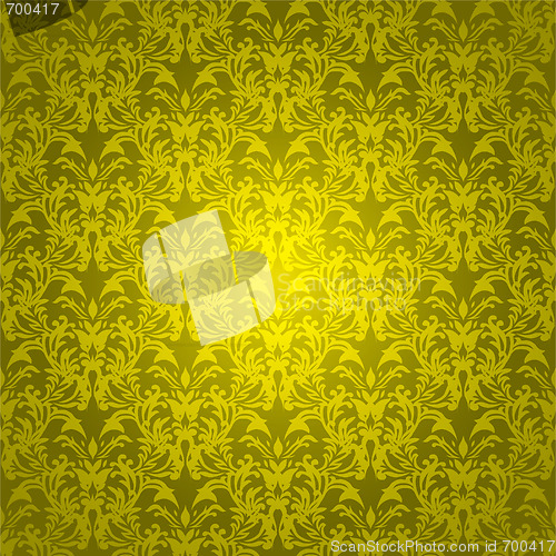 Image of floral gothic bright gold