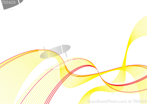 Image of yellow wave stroke