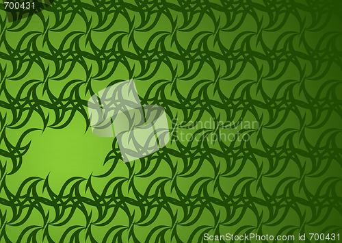 Image of green wallpaper hole
