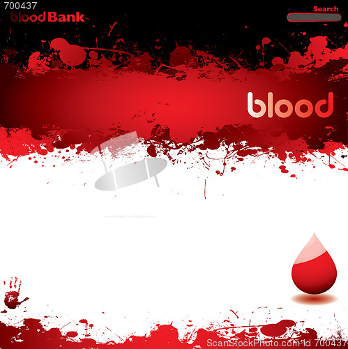 Image of blood web white