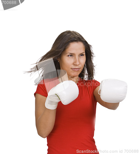 Image of Girl boxing