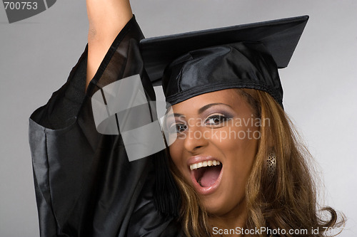 Image of Happy Graduate Cheering