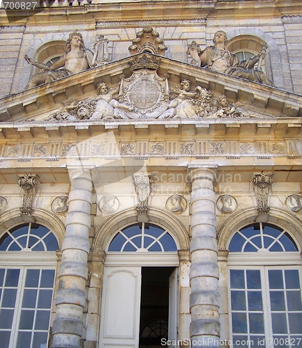 Image of Luxembourg palace castle facade's details - Paris city