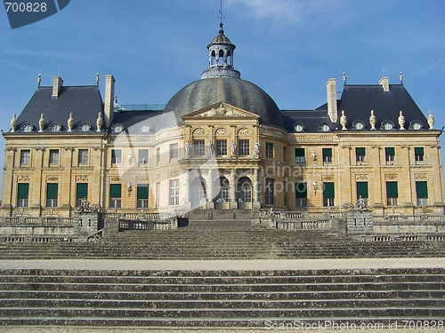 Image of Luxembourg palace castle at Paris city