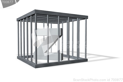 Image of big Z in a cage