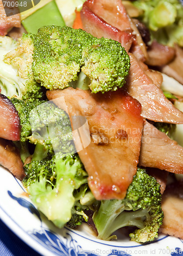 Image of roast pork with mixed vegetables