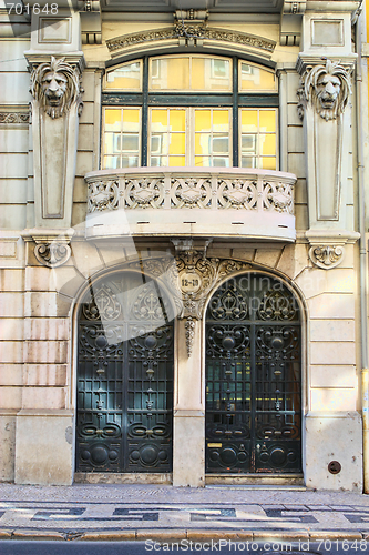 Image of door of an old building