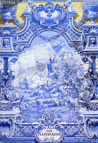 Image of Vintage tiles from Lisbon, Portugal.