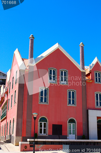 Image of traditional and residential building in Lisbon