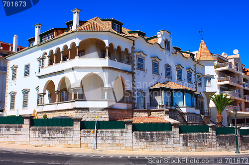 Image of traditional and residential building in Lisbon