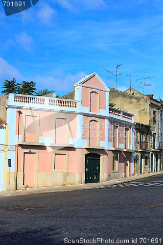 Image of traditional and residential building in Lisbon