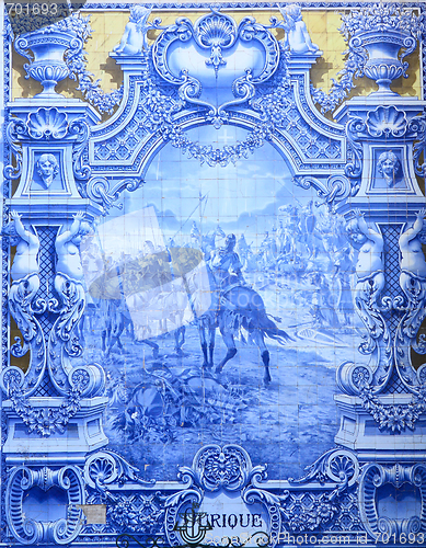 Image of Vintage tiles from Lisbon, Portugal.