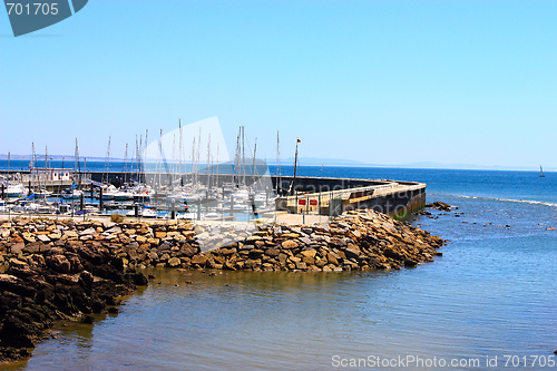 Image of Wharf boats in Cascais, Portugal