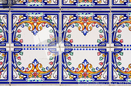 Image of Traditional ancient ceramics. Lisbon, Portugal