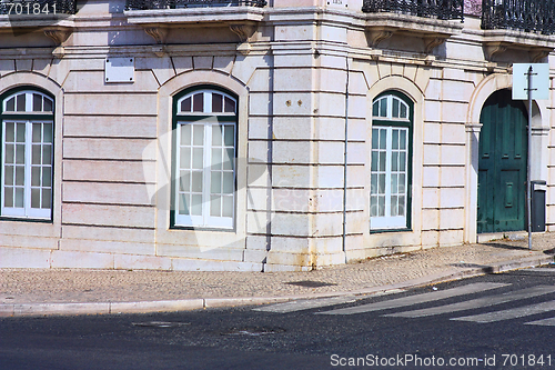 Image of traditional and residential building in Lisbon