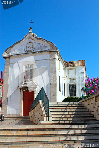 Image of Little white country church