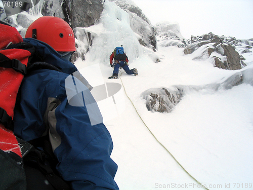 Image of Ice climbers in Scotland