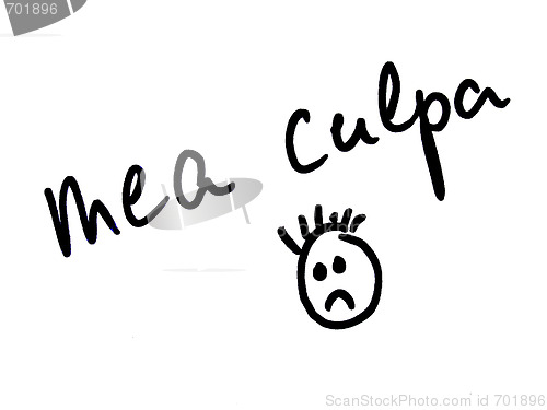 Image of mea culpa