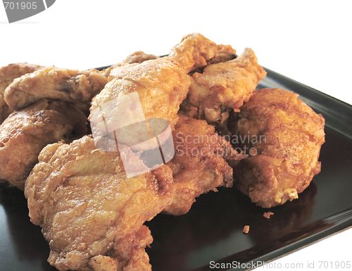Image of golden fried chicken