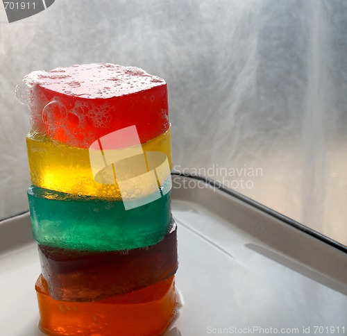 Image of colorful glycerin soaps 