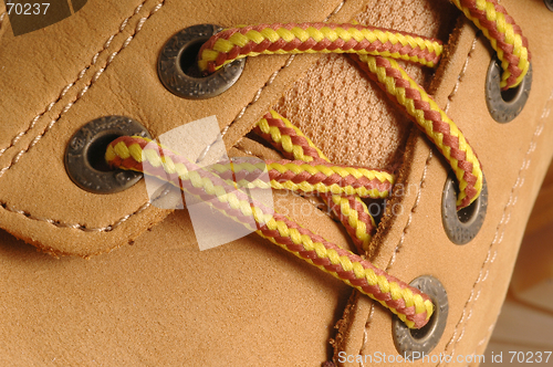 Image of suede shoe detail