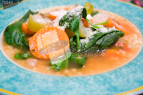 Image of Vegetable Soup with Romano Cheese